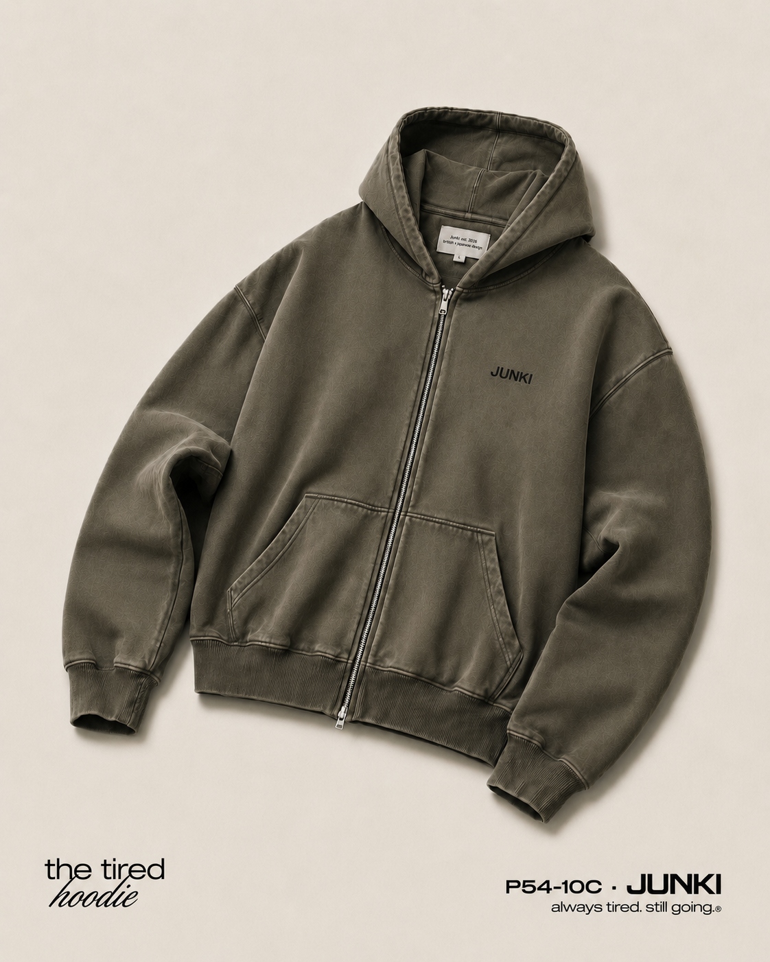 JUNKI the tired hoodie preview